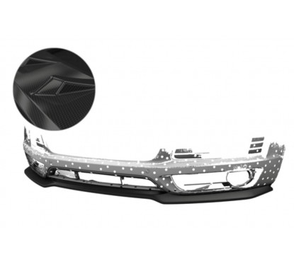Rajout de pare-choc avant carbone adaptable sur Audi Q7 S-Line 05-09
