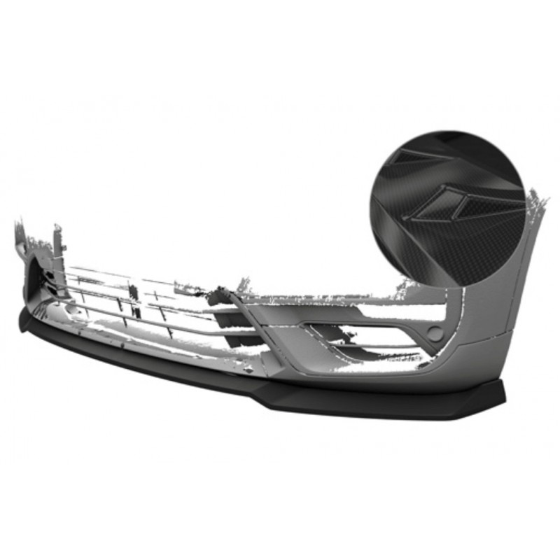 Rajout de pare-choc avant carbone adaptable sur BMW X1 19+