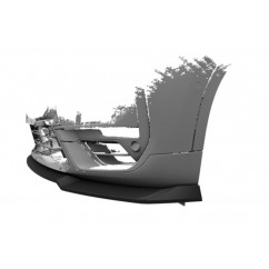 Rajout de pare-choc avant carbone adaptable sur BMW X1 19+