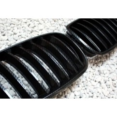 2x Grilles de Calandre BMW X5 E70 Carbone