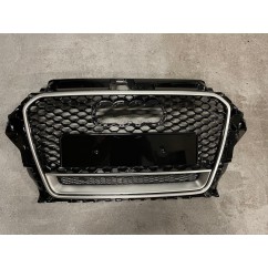 Calandre silver adaptable sur Audi A3 Look RS3 (12-16)