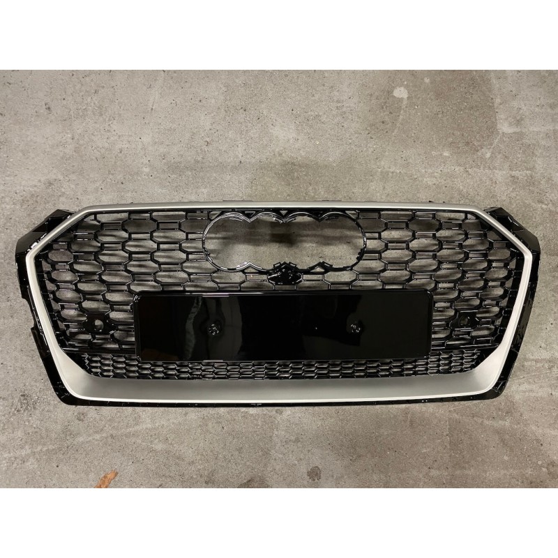 Calandre silver adaptable sur Audi A5 B9 (16-19) Look RS5