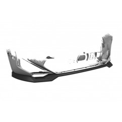 Rajout de pare-choc avant noir brillant adaptable sur BMW X3 Pack M à partir de 2021
