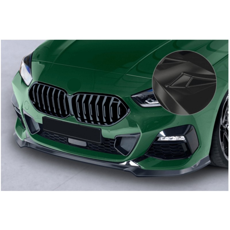Rajout de pare-choc avant noir brillant adaptable sur BMW Série 2 Gran Coupé 20+