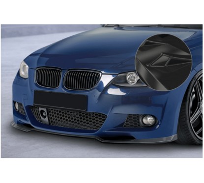 Rajout de pare-choc avant noir brillant adaptable sur BMW Série 3 Coupé et Cabriolet Pack M 06-10