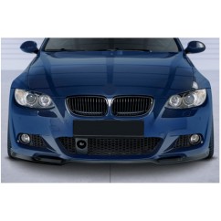 Rajout de pare-choc avant noir brillant adaptable sur BMW Série 3 Coupé et Cabriolet Pack M 06-10
