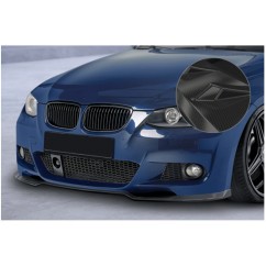 Rajout de pare-choc avant noir brillant adaptable sur BMW Série 3 Coupé et Cabriolet Pack M 06-10
