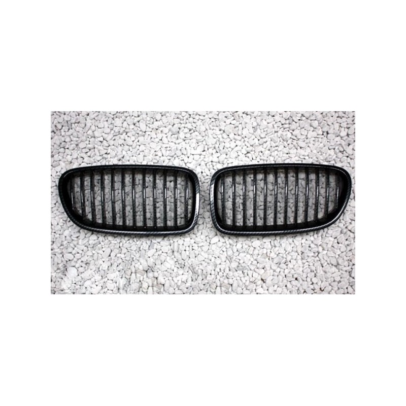 2x Grilles de Calandre Carbone BMW Série 5 F10 F11 F18 (10-13)