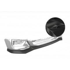 Rajout de pare-choc avant noir brillant adaptable sur BMW X3 Pack M 17-21
