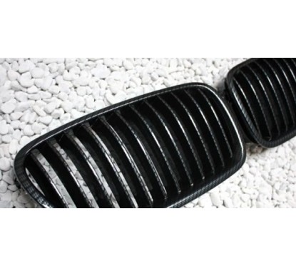 2x Grilles de Calandre Carbone BMW Série 5 F10 F11 F18 (10-13)