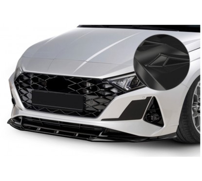 Rajout de pare-choc avant carbone adaptable sur Hyundai i20 20+
