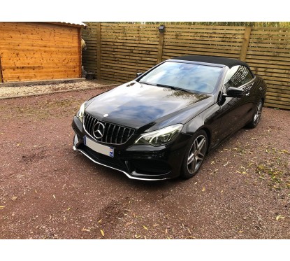 Calandre Mercedes Classe E Coupe Cabrio C207 A207 Facelift Panamericana (13-17) Noir et chrome