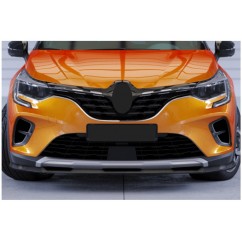 Rajout de pare-choc avant noir brillant adaptable sur Renault Captur 2 à partir de 2019