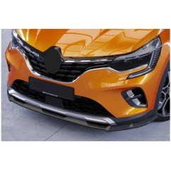 Rajout de pare-choc avant noir brillant adaptable sur Renault Captur 2 à partir de 2019