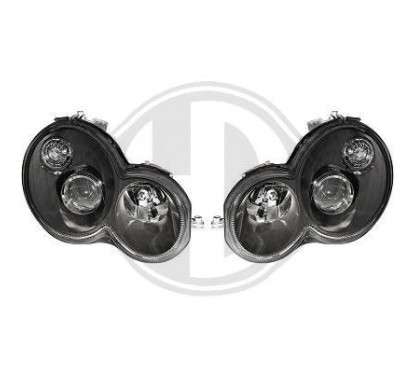 2x Phares avants Mercedes Classe C/CLC Coupé C203 Black Edition (00-04)
