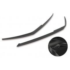 2x Sourcils phares avant noir brillant adaptables sur Renault Megane II 02-09