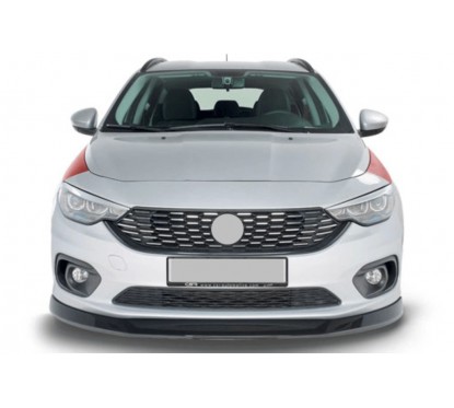 Rajout de pare-choc avant carbone adaptable sur Fiat Tipo 15+