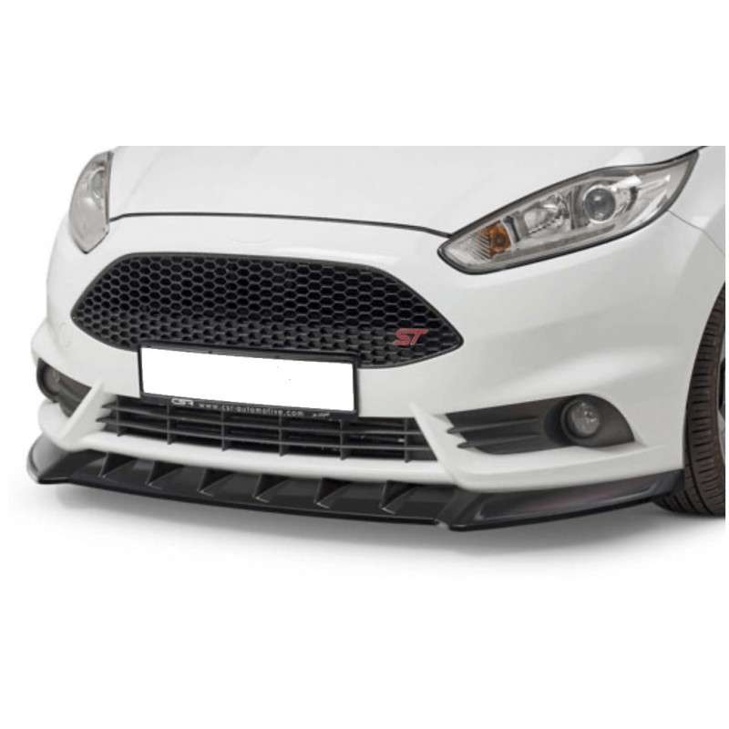Rajout de pare-choc avant carbone adaptable sur Ford Fiesta 13-17