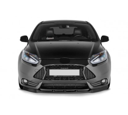 Rajout de pare-choc avant noir brillant adaptable sur Ford Focus ST 12-15