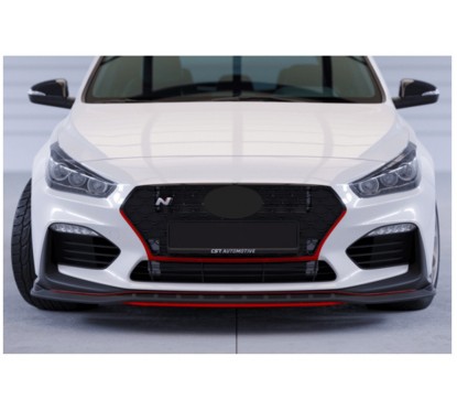 Rajout de pare-choc avant noir brillant adaptable sur Hyundai I30 PD N/N-Line 17-20