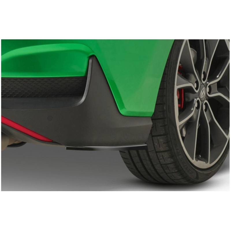 2x ailettes / Rajout de pare-choc arrière carbone adaptable sur Hyundai I30 N Fastback 17+