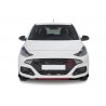 Rajout de pare-choc avant noir brillant adaptable sur Hyundai I10 N-Line 20+