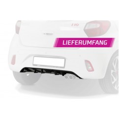 Diffuseur arrière noir brillant adaptable sur Hyundai I10 N-Line 20+