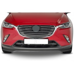 Rajout de pare-choc avant noir brillant adaptable sur Mazda CX3 15-20