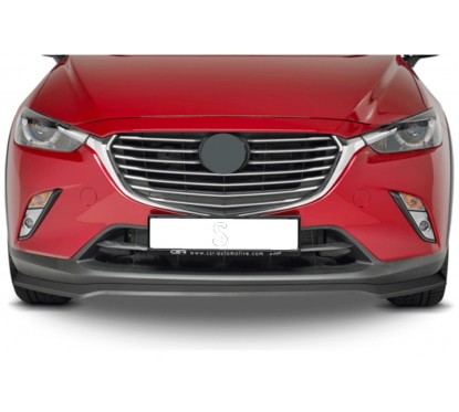 Rajout de pare-choc avant noir brillant adaptable sur Mazda CX3 15-20