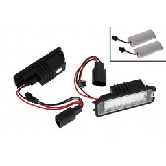 Eclairage de plaque LED - Blanc Pur Vw Golf 4, 5, 6, 7, Passat, Polo, Scirocco...