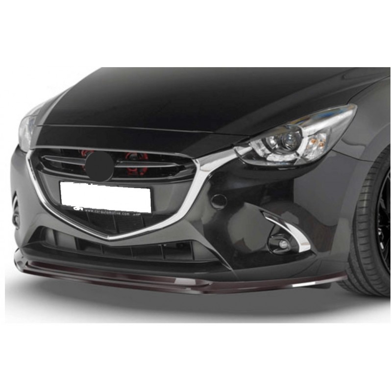 Rajout de pare-choc avant carbone adaptable sur Mazda 2 14-19