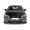 Rajout de pare-choc avant noir brillant adaptable sur Mazda 2 14-19