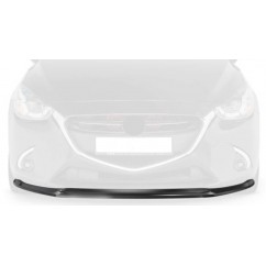 Rajout de pare-choc avant noir brillant adaptable sur Mazda 2 14-19