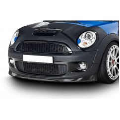 Rajout de pare-choc avant noir brillant adaptable sur Mini Cooper S R56 06-10