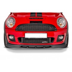 Rajout de pare-choc avant noir brillant adaptable sur Mini Cooper R56 JCW 06-13