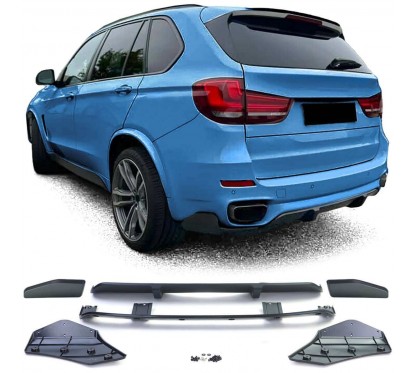 Diffuseur arrière noir mat adaptable sur BMW X5 F15 13-18