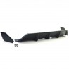 Diffuseur arrière noir mat adaptable sur BMW X6 F16 14-19