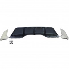 Diffuseur arrière noir mat adaptable sur BMW X6 F16 14-19