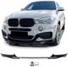 Rajout de pare choc avant noir brillant adaptable sur BMW X6 F16 14-19