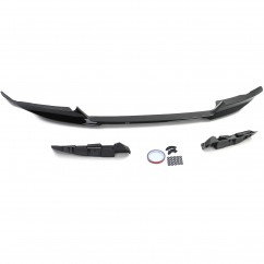 Rajout de pare choc avant noir brillant adaptable sur BMW X6 F16 14-19