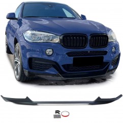 Rajout de pare choc avant noir mat adaptable sur BMW X6 F16 14-19