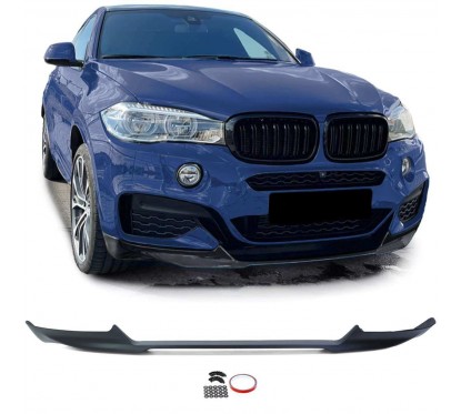 Rajout de pare choc avant noir mat adaptable sur BMW X6 F16 14-19