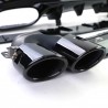 Diffuseur arrière et embouts d'échappement noir brillant adaptable sur Mercedes CLA C118 19+
