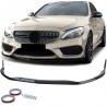 Rajout de pare choc avant noir brillant adaptable sur Mercedes Classe C W205 S205 14-21