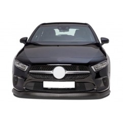 Rajout de pare choc avant noir brillant adaptable sur Mercedes Classe A W177 18+