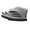 Rajout de pare choc avant carbone adaptable sur Mercedes Classe A W177 / V177 AMG 18+