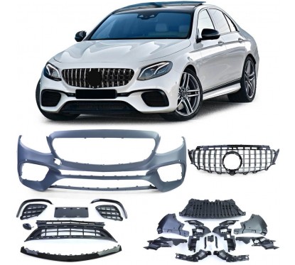 Pare choc avant + calandre Mercedes Classe E W213 S213 (16+) Look 63 AMG
