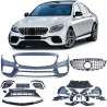 Pare choc avant + calandre Mercedes Classe E W213 S213 (16+) Look 63 AMG