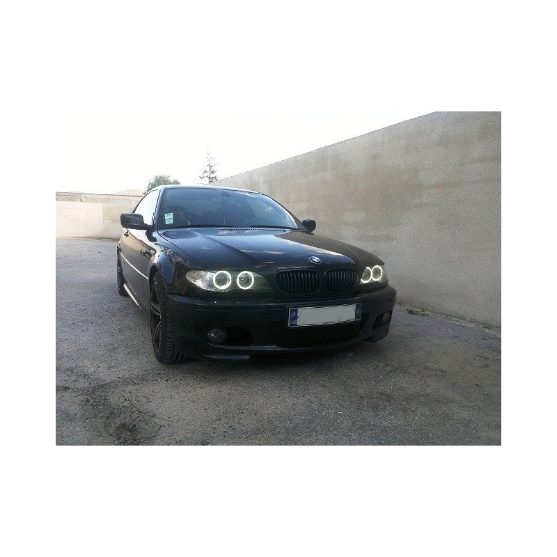2x Grilles de Calandre BMW Série 3 E46 Noir Mat (98-05)