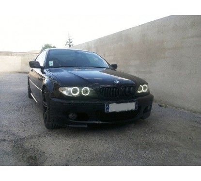 2x Grilles de Calandre BMW Série 3 E46 Noir Mat (98-05)